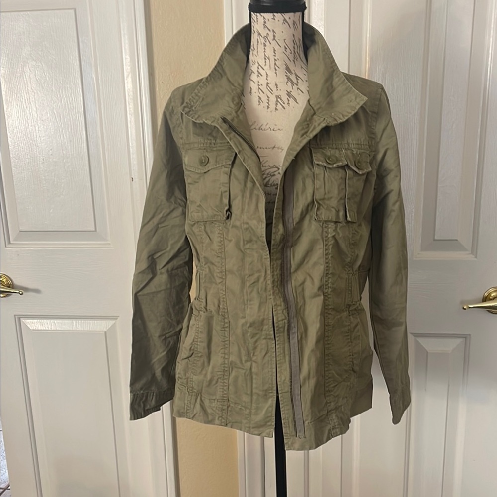 Old Navy Green Utility Jacket with Relaxed Fit -B1